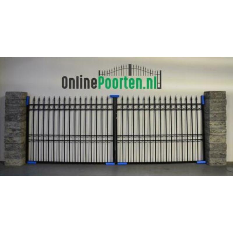 Rechte inrijpoort breedte 3 & 4m, hoogte 150cm compleet!