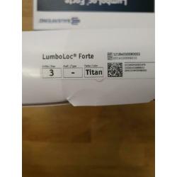 Lumboloc Forte rugbrace maat 5 en 3 en 2.