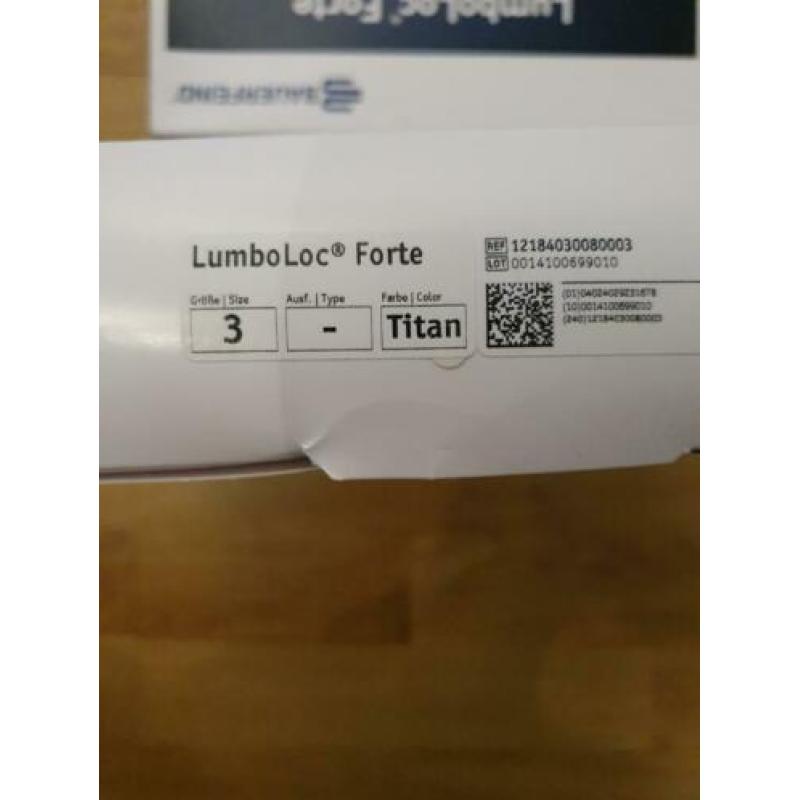 Lumboloc Forte rugbrace maat 5 en 3 en 2.