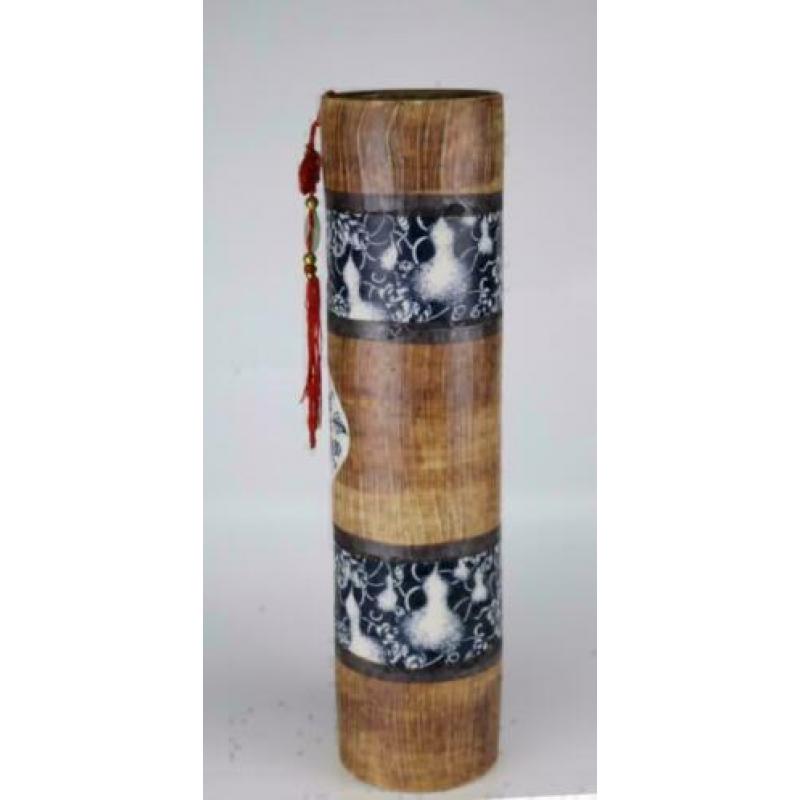 chinese vaas porslein handgemaakt 40x10cm