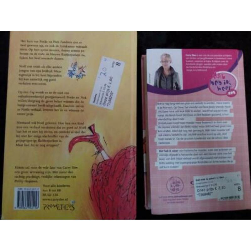 4x boek Carry Slee, totaalprijs €6,50