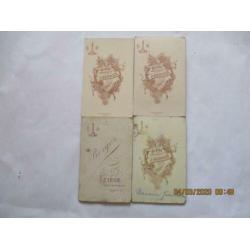 D-236 cdv Fotograaf J.Berger, Liège, België, setje van vier