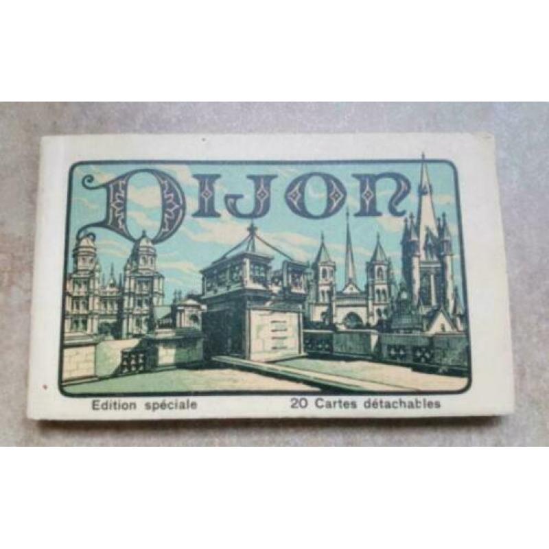153. Antiek 1900 foto 20 st.kaart Souvenir Dijon 1900 Parijs