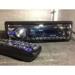 JVC radio cd mp3 aux USB afstandsbediening