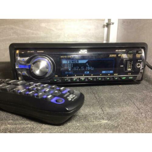 JVC radio cd mp3 aux USB afstandsbediening