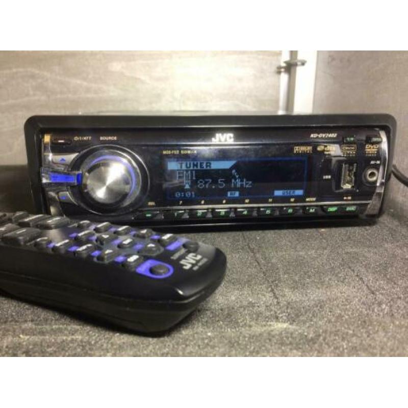 JVC radio cd mp3 aux USB afstandsbediening