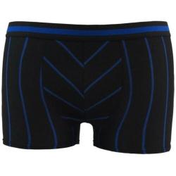 Jongens boxershort zwart met smalle strepen maat 140/152