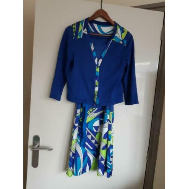 Hele leuke retro jurk incl vestje Maat 40