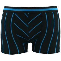 Jongens boxershort zwart met smalle strepen maat 140/152