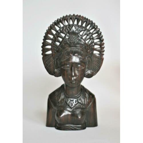 Buste Djanger Danseres Bali Coromandel hout