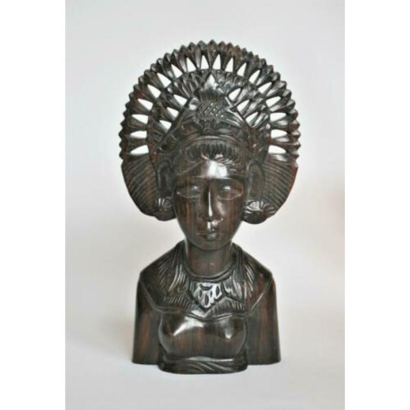 Buste Djanger Danseres Bali Coromandel hout