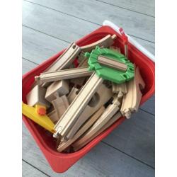 Grote heel veel Ikea houten trein set - bak vol+extra’s