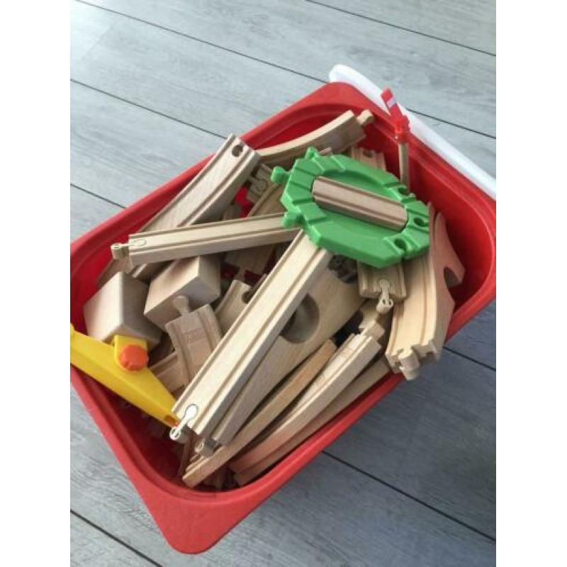 Grote heel veel Ikea houten trein set - bak vol+extra’s