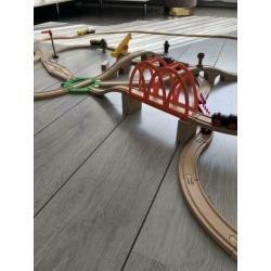 Grote heel veel Ikea houten trein set - bak vol+extra’s
