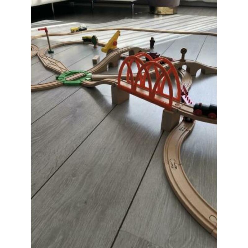 Grote heel veel Ikea houten trein set - bak vol+extra’s