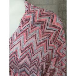 Vrolijk vest met print maat S