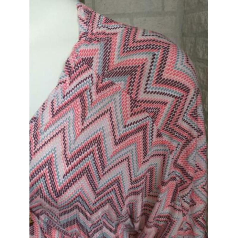 Vrolijk vest met print maat S