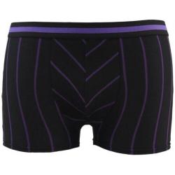 Jongens boxershort zwart met smalle strepen maat 140/152