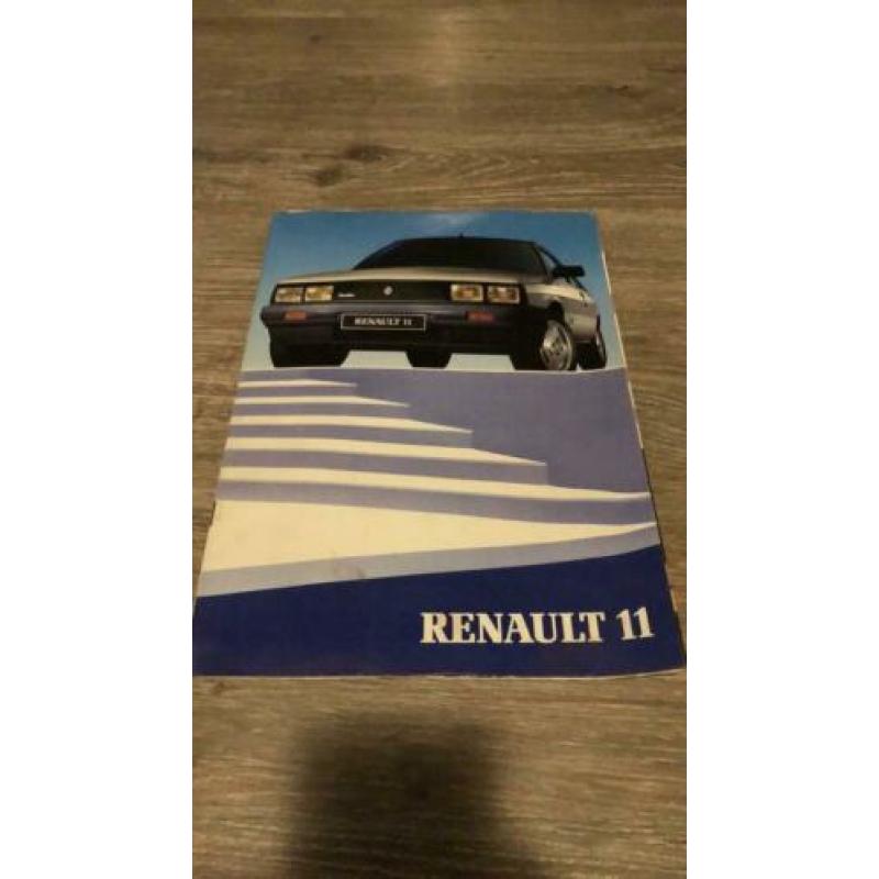 Renault 11 folder incl prijslijst