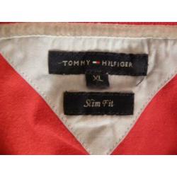Goedkoop origineel rood college polo shirt TOMMY HILFIGER XL