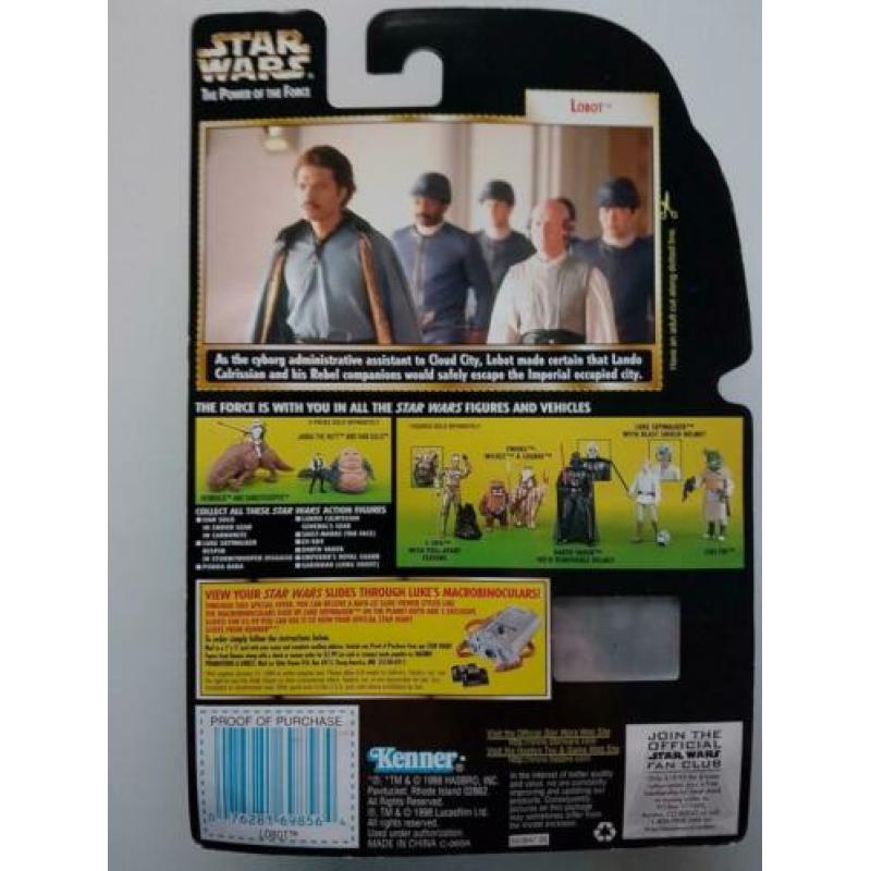 -40% Star Wars POTF FF Lobot with Blaster Pistol