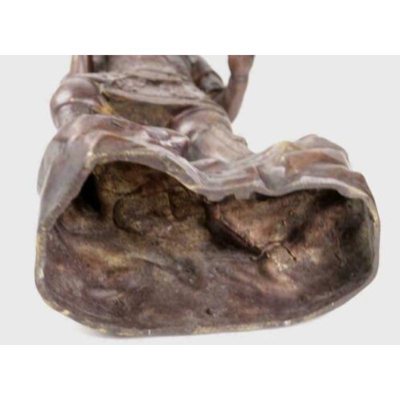 brons beeld oud samurai Japan Zeer precies gemaakt. Draagt l