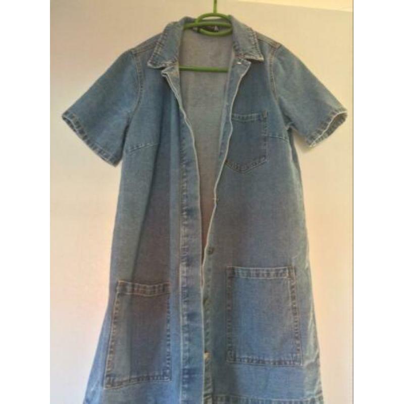 Vila denim spijker jurk blouse