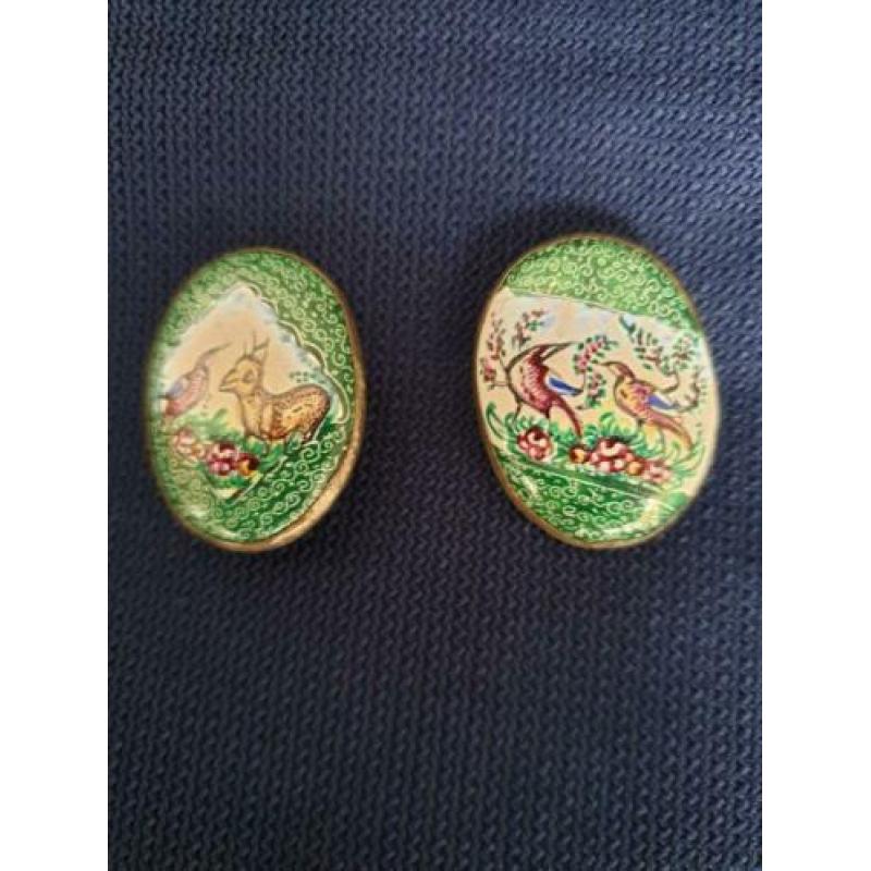 5 oude metalen broches