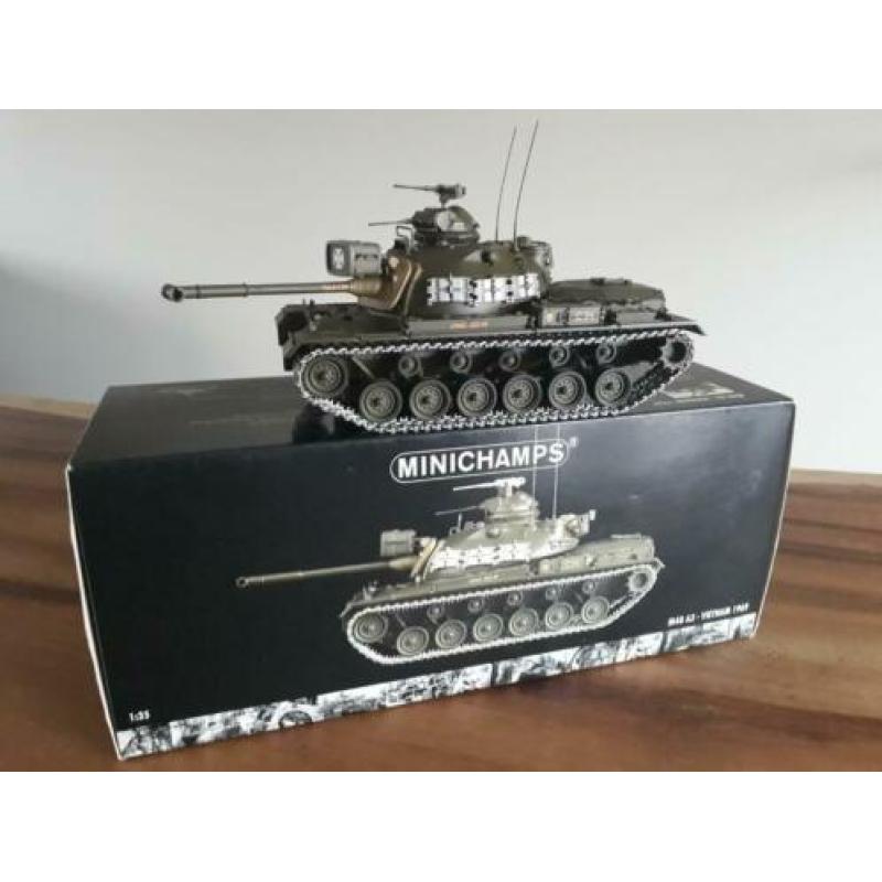 MiniChamps tank/panzer, M-48, USMC Vietnam (als True Scales)