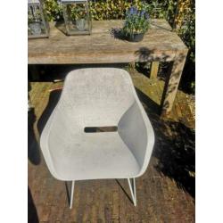Extremis Captain's Sliding tuinstoel wit