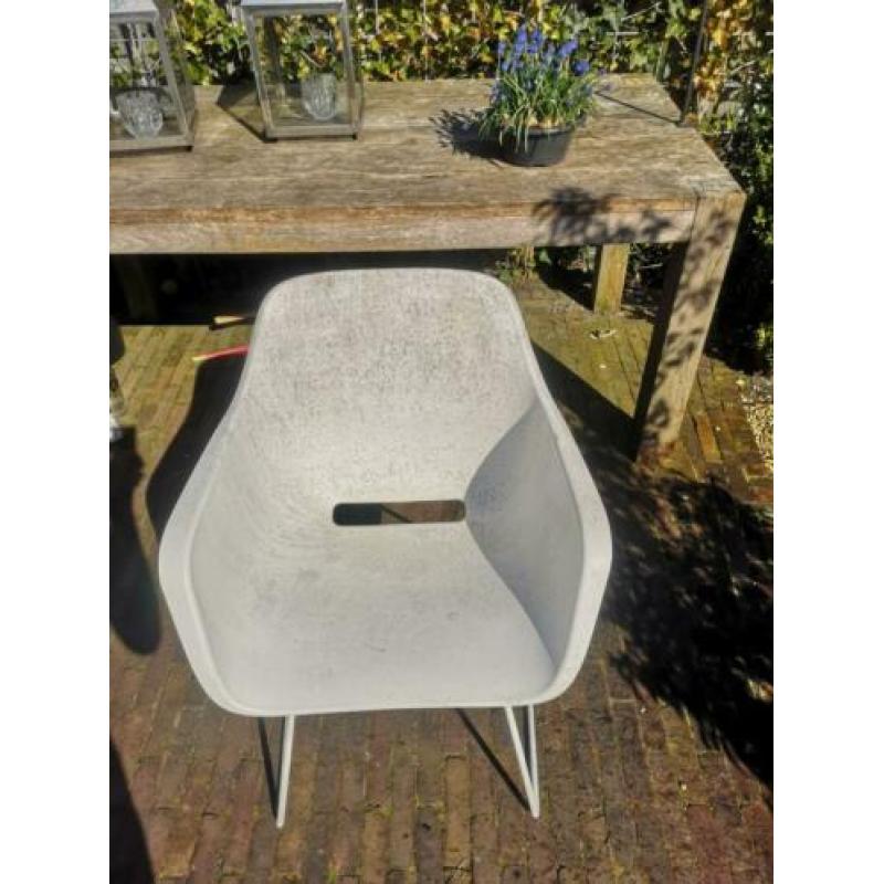 Extremis Captain's Sliding tuinstoel wit