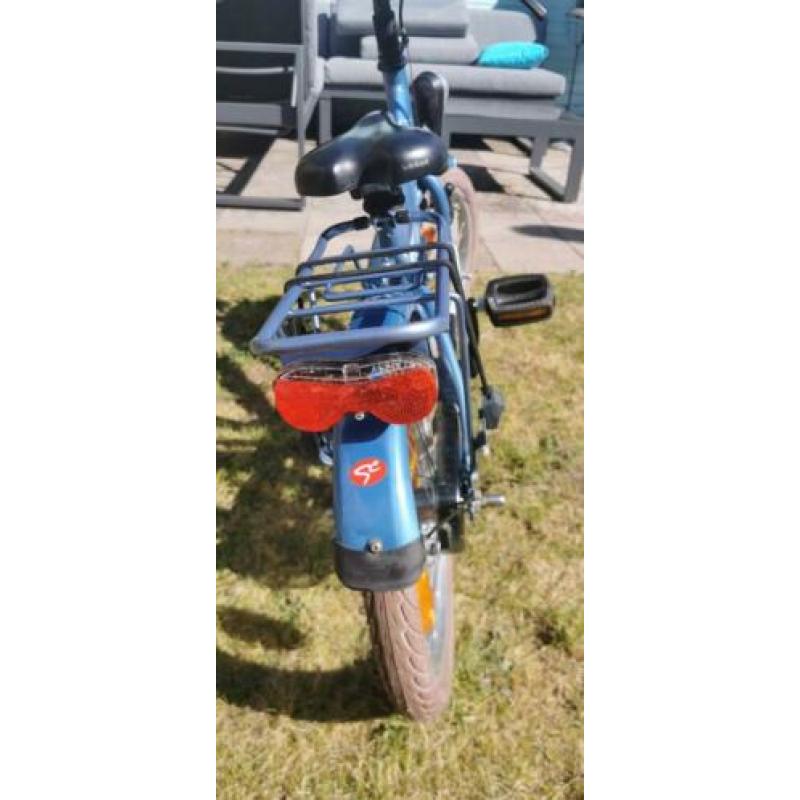 Blauwe 16 inch loekie explorer jongensfiets