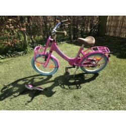 Alpina 16 inch meisjes fiets rose