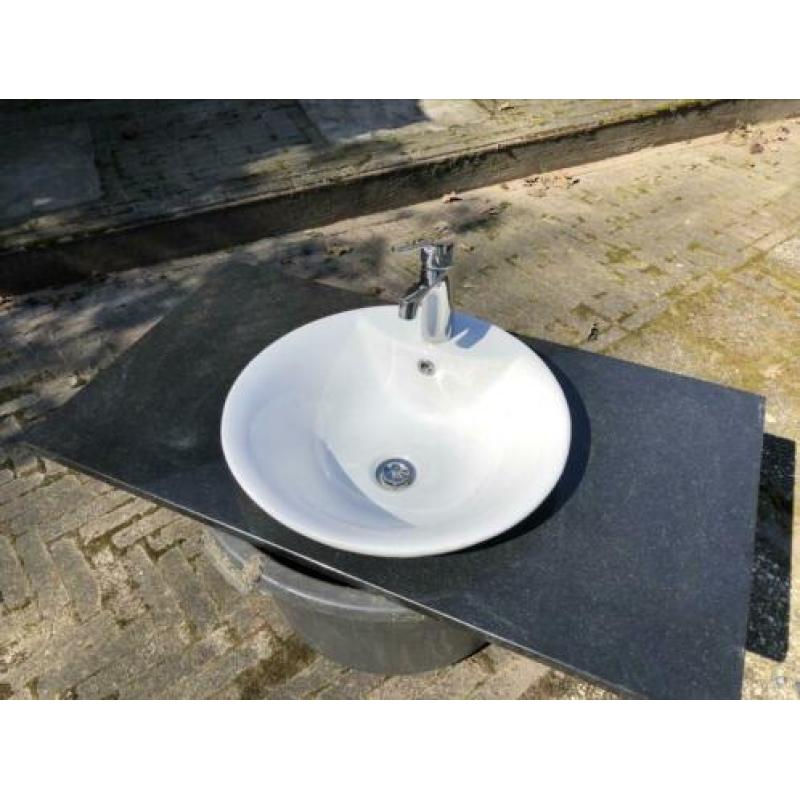 Kerra Waskom + granieten blad (wasbak)