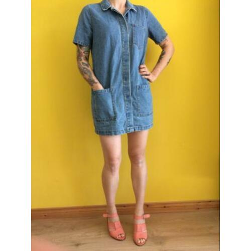 Vila denim spijker jurk blouse