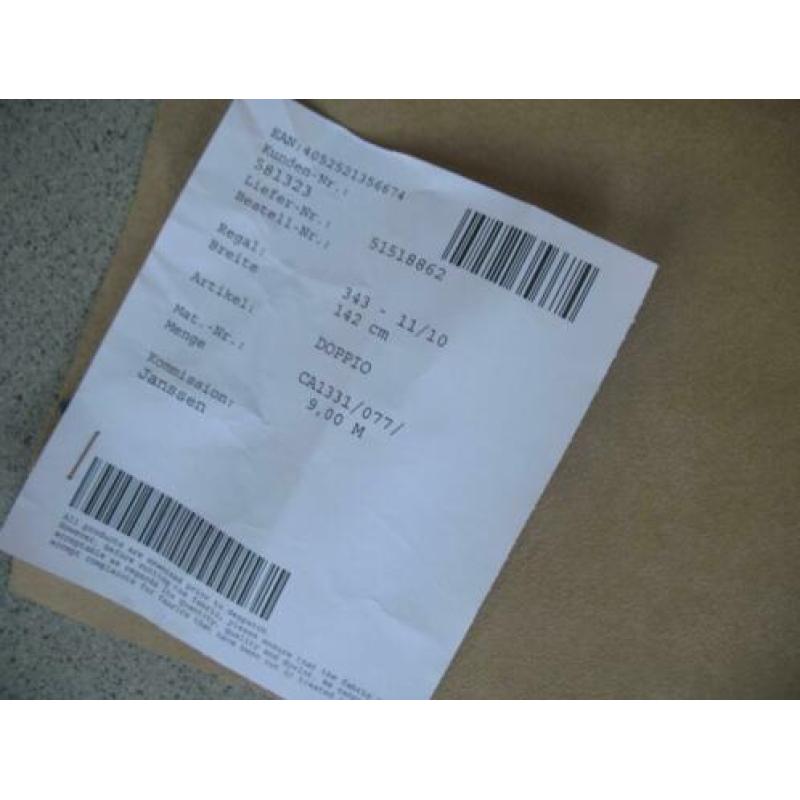 STOF VOOR DESIGN: Coupon suede look van Chivasso (JAB) beige