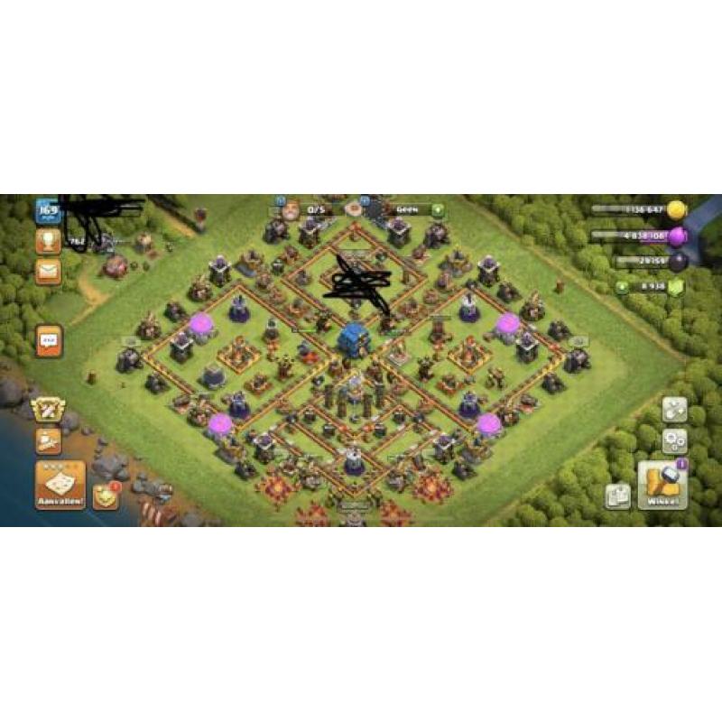 Clash of clans account th12 met 8000+ gems
