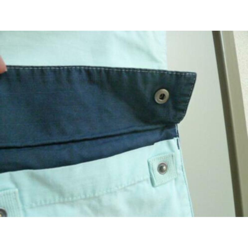 broek bermuda mintgroen veel zakken maat M'