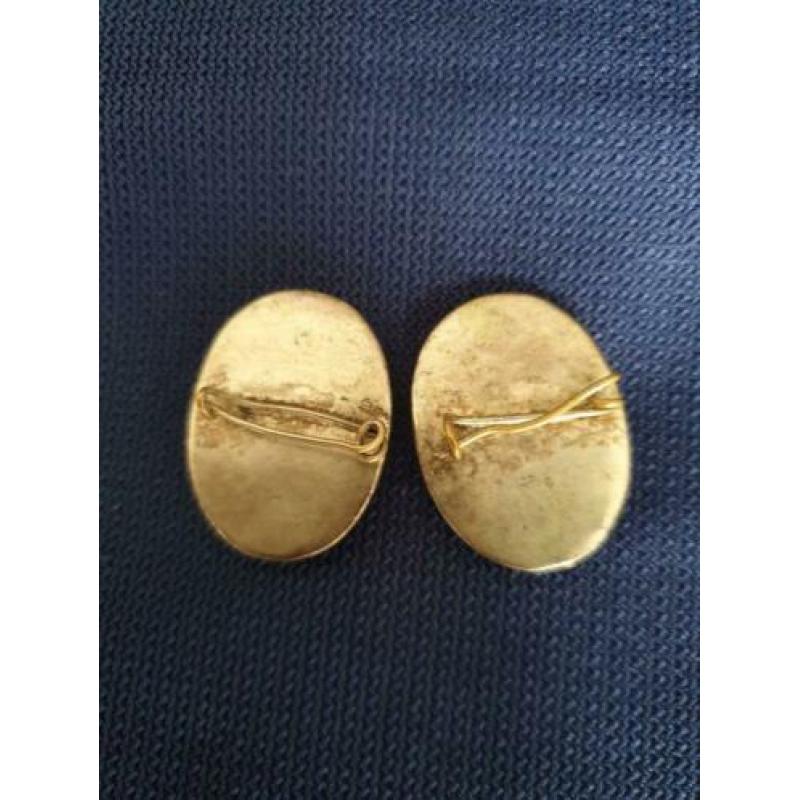 5 oude metalen broches
