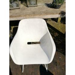 Extremis Captain's Sliding tuinstoel wit