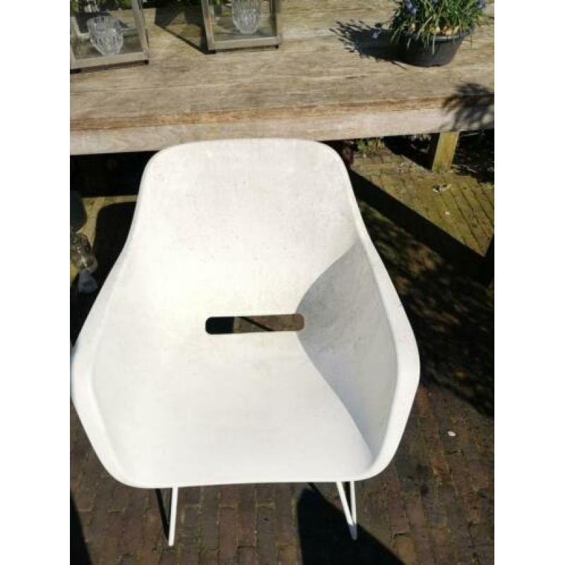 Extremis Captain's Sliding tuinstoel wit