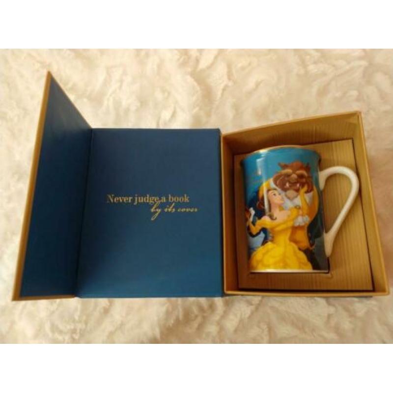 disney belle en het beest luxe beker set nieuw in doos