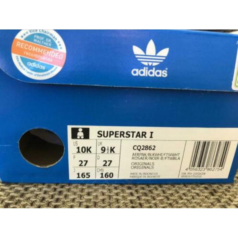 Adidas superstar roze maat 27