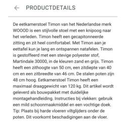 4 x nieuwe stoelen in doos