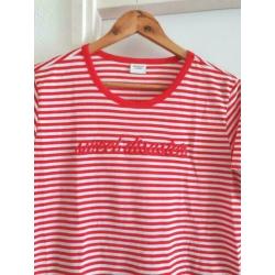 JDY t Shirt rood wit+tekst L/40 ??PRIJS €6.00??
