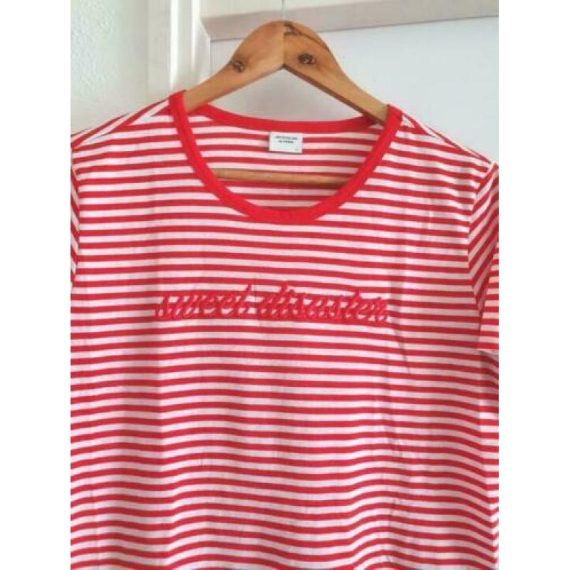 JDY t Shirt rood wit+tekst L/40 ??PRIJS €6.00??