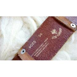 Cowboysbelt leder 95 stoere riem cognac zgan cowboy belt