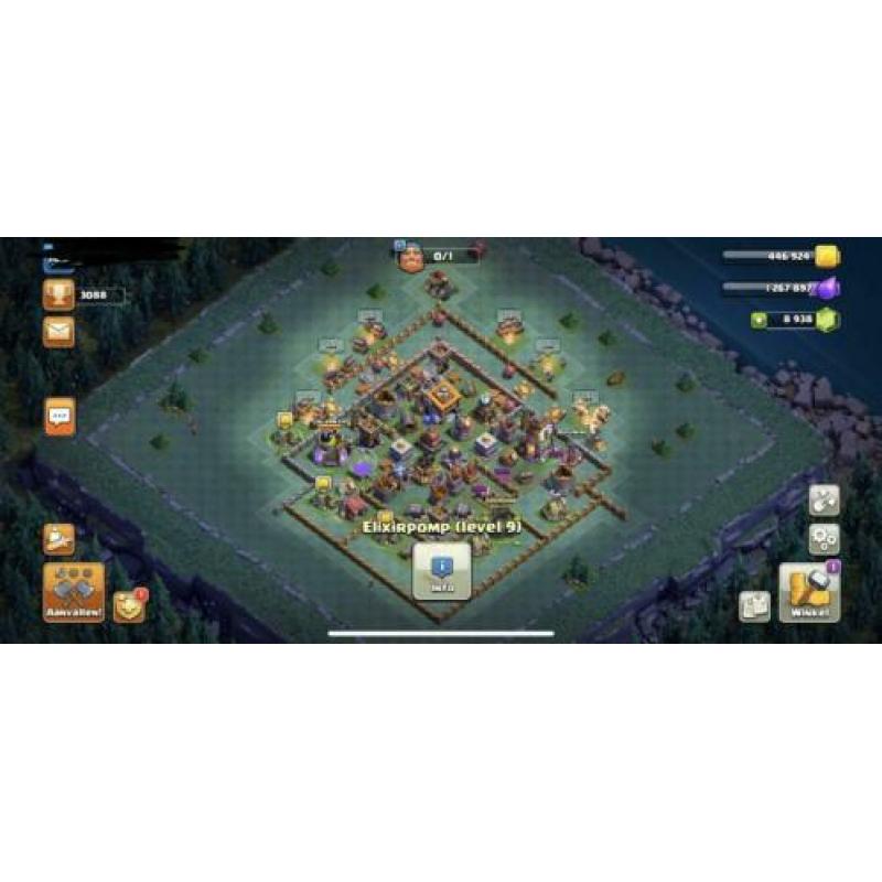 Clash of clans account th12 met 8000+ gems
