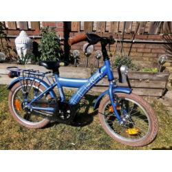 Blauwe 16 inch loekie explorer jongensfiets