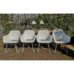 Extremis Captain's Sliding tuinstoel wit